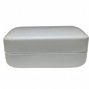 Marc Jacobs White Hardshell Sunglasses Eyeglasses Case Minimalist Designer